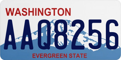 WA license plate AAQ8256
