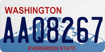 WA license plate AAQ8267