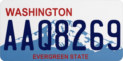 WA license plate AAQ8269
