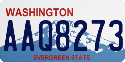 WA license plate AAQ8273