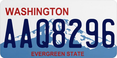 WA license plate AAQ8296