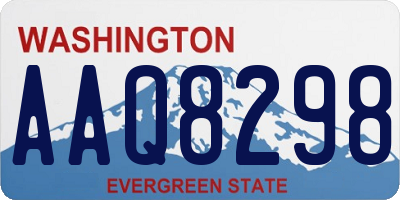 WA license plate AAQ8298