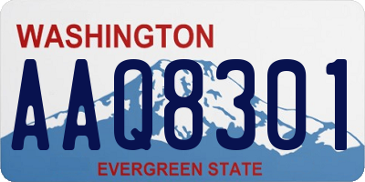 WA license plate AAQ8301