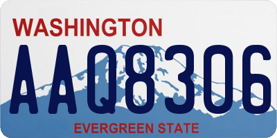 WA license plate AAQ8306