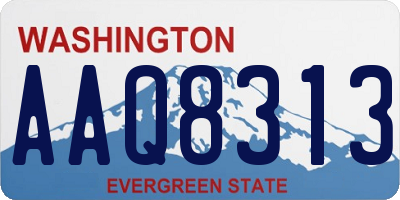 WA license plate AAQ8313