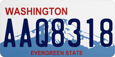 WA license plate AAQ8318