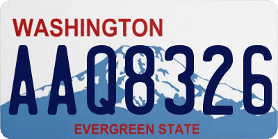 WA license plate AAQ8326