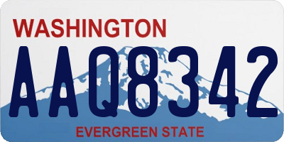 WA license plate AAQ8342
