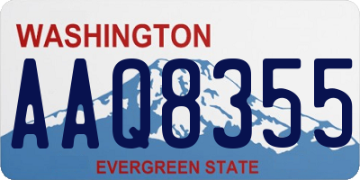 WA license plate AAQ8355