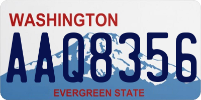 WA license plate AAQ8356