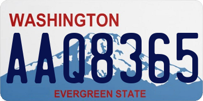 WA license plate AAQ8365