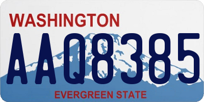 WA license plate AAQ8385