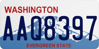 WA license plate AAQ8397
