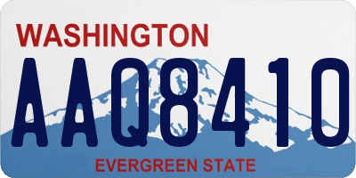 WA license plate AAQ8410