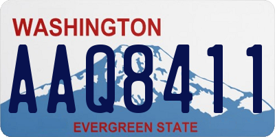 WA license plate AAQ8411