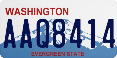 WA license plate AAQ8414