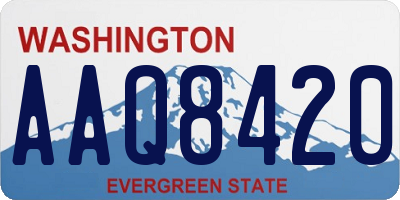 WA license plate AAQ8420