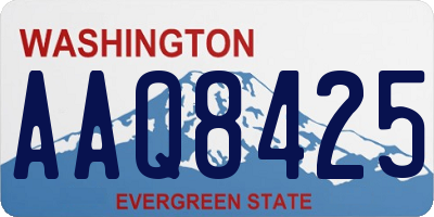 WA license plate AAQ8425