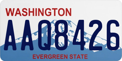 WA license plate AAQ8426