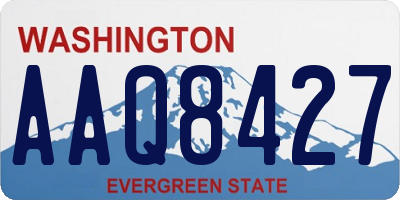 WA license plate AAQ8427