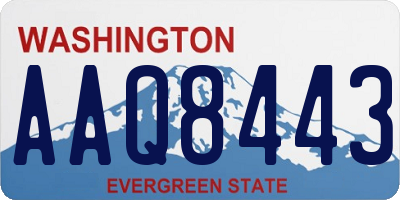 WA license plate AAQ8443
