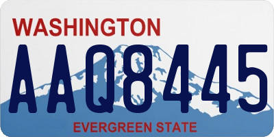 WA license plate AAQ8445