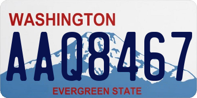 WA license plate AAQ8467