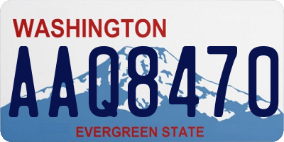 WA license plate AAQ8470