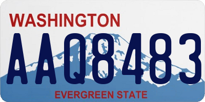 WA license plate AAQ8483