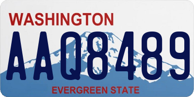 WA license plate AAQ8489