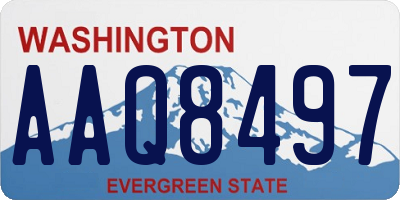 WA license plate AAQ8497