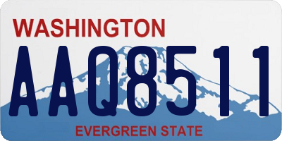 WA license plate AAQ8511