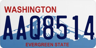 WA license plate AAQ8514