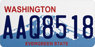 WA license plate AAQ8518