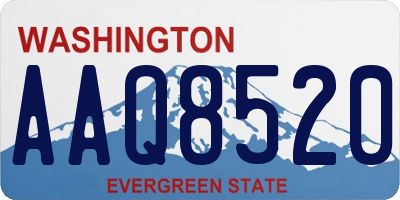 WA license plate AAQ8520