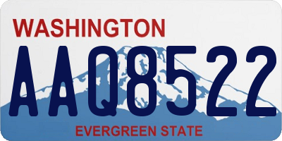 WA license plate AAQ8522