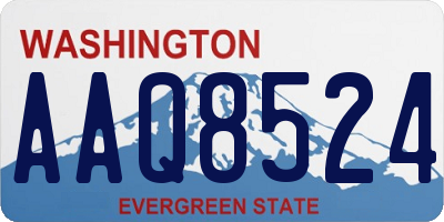 WA license plate AAQ8524