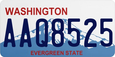 WA license plate AAQ8525