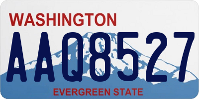 WA license plate AAQ8527