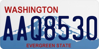 WA license plate AAQ8530