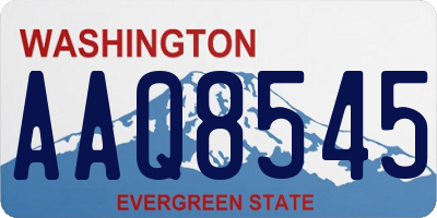 WA license plate AAQ8545