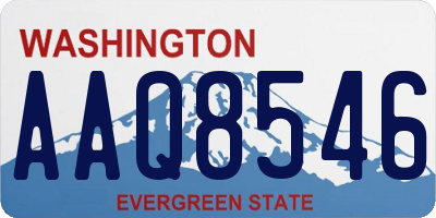 WA license plate AAQ8546