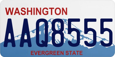 WA license plate AAQ8555