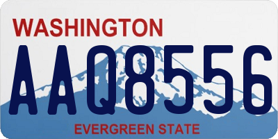 WA license plate AAQ8556