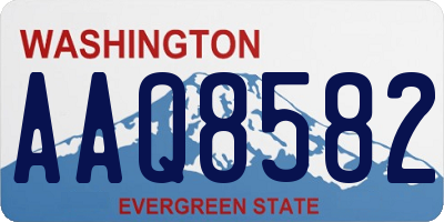 WA license plate AAQ8582