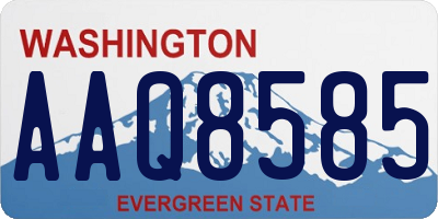 WA license plate AAQ8585