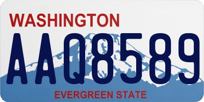 WA license plate AAQ8589