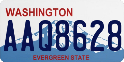 WA license plate AAQ8628