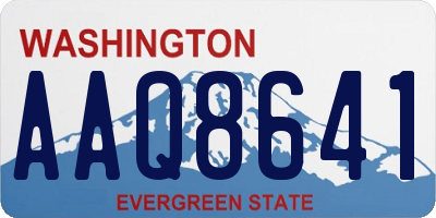 WA license plate AAQ8641