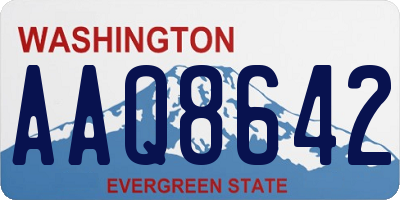 WA license plate AAQ8642